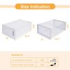WAYTRIM Clear Plastic Shoe Storage Boxes, Foldable 18 Pack Stackable Shoe Organizer for Closet