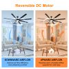 84 In Super Large Black Ceiling Fan with Remote Control
