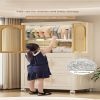 25.59" Side Wide Folding Wardrobe , 25.59"×15.75"×57.09", with Magnetic Door
