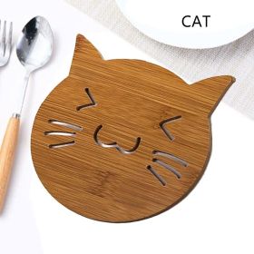 Cartoon Coasters Cup Carriers For Drinks Table Placemats Wood Drink Drinking Coaster Coffee Mug Rack Coffee Cup Stand Cup Coaster Wood Cup Wooden Dini (size: B)